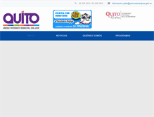 Tablet Screenshot of patronato.quito.gob.ec